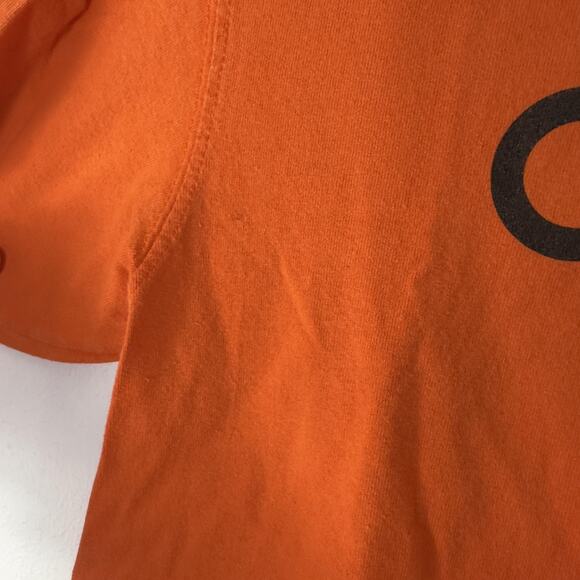 Carhartt Shirt Mens Medium Orange Graphic Spell Out Logo Workwear Utility - Picture 3 of 7